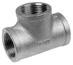T-stykke, 3 × hungevind, syrefast stål, 1/4″