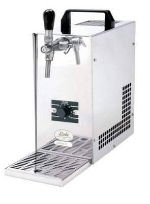 Stainless steel beer cooler, 25 litres per hour, ready to tap in 5 minutes.