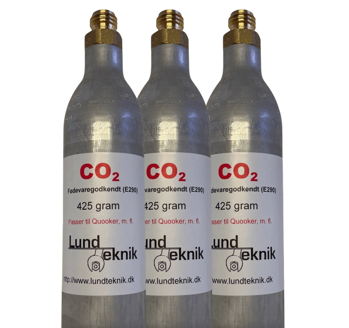 Genopfyldning af Quooker CO₂-flasker – 3 stk.