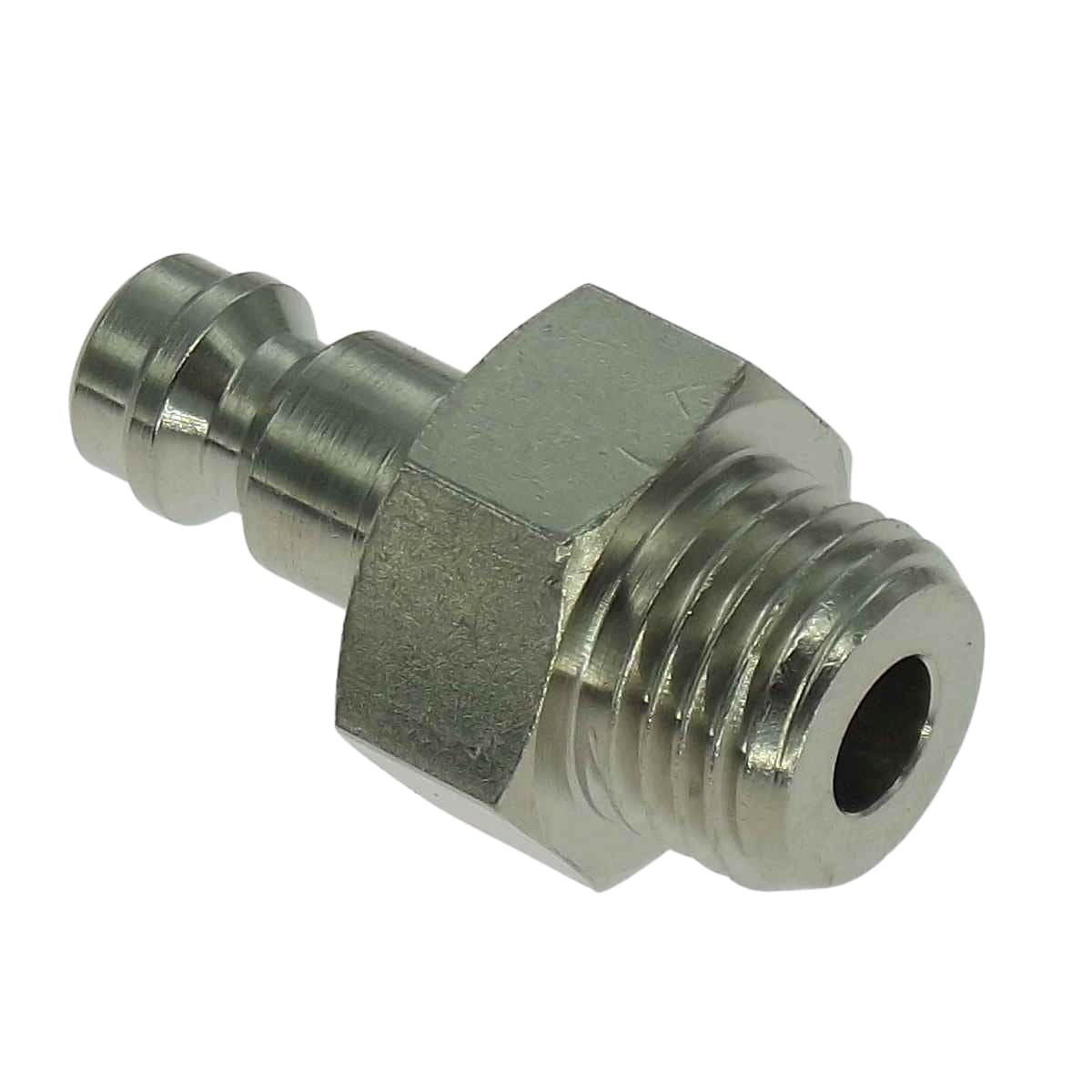 CO₂-lynkobling, han, selvlukkende, 1/4″ udvendigt rørgevind