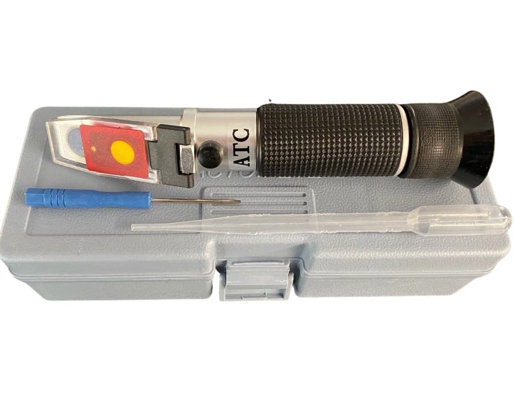 Refractometer, 2 scales with built-in light