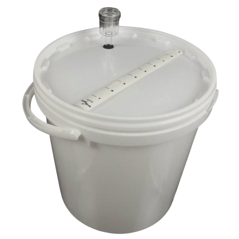 Lille gærspand m/ gærrør, 10,6 liter