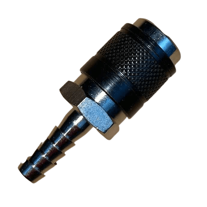 CO₂-lynkobling, hun, selvlukkende, 1/4″ slangetilslutning