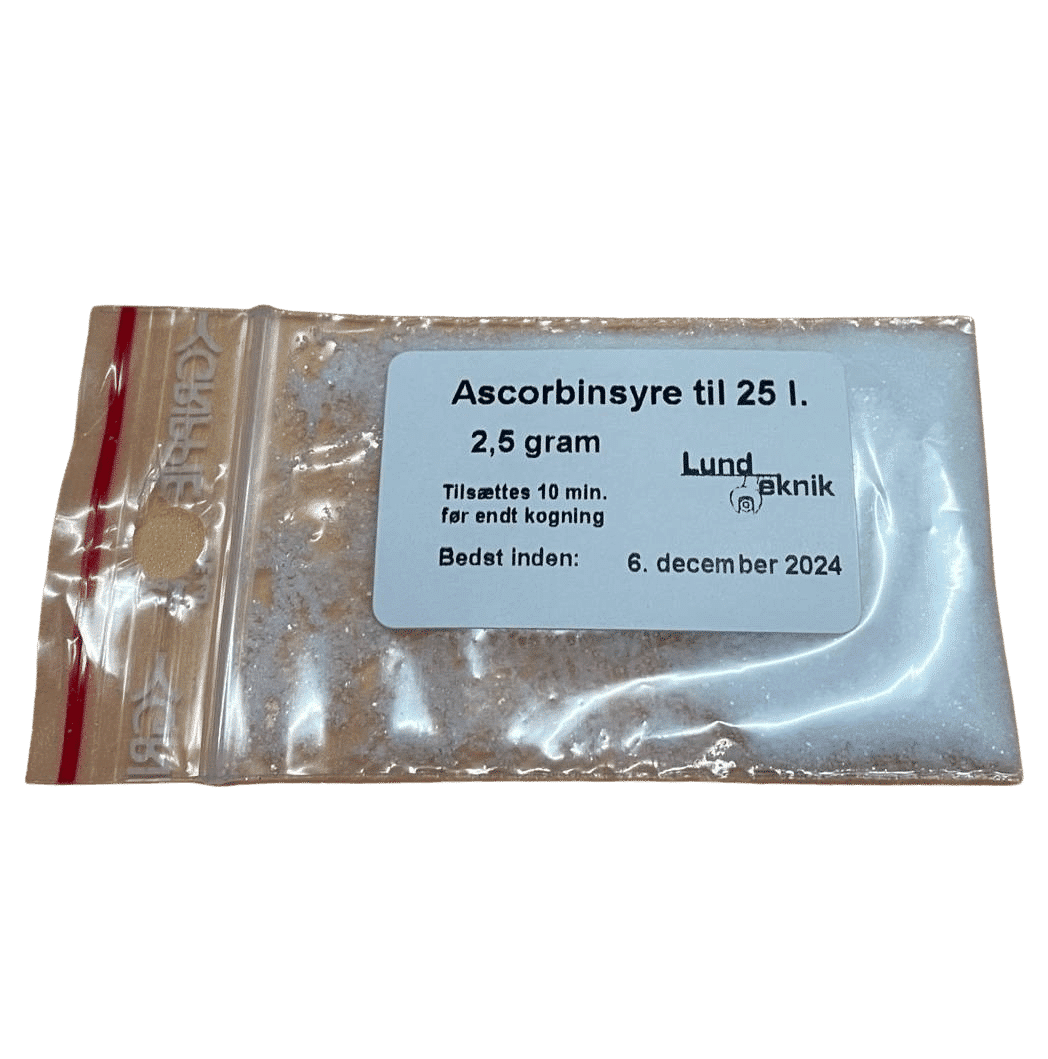 Ascorbinsyre, 2,5 gram