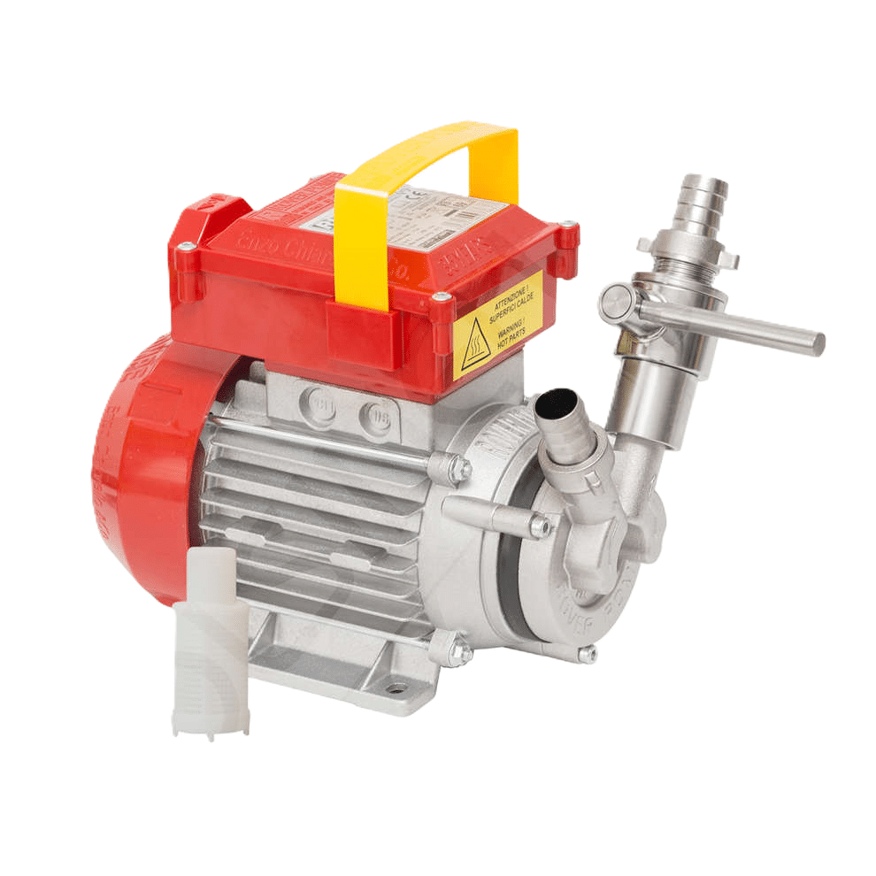 Pump, 40 litres per minute, 230VAC, 95 degrees, acid-proof steel