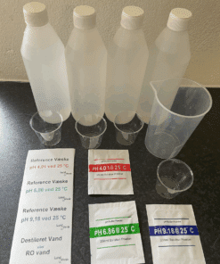RO water pH kit incl. calibration powder and measuring cup
