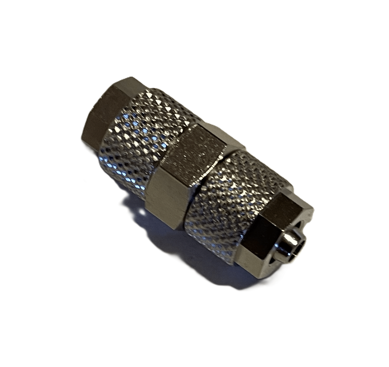 Muffe,  6/4 mm – 6/4 mm indv./udv. slange