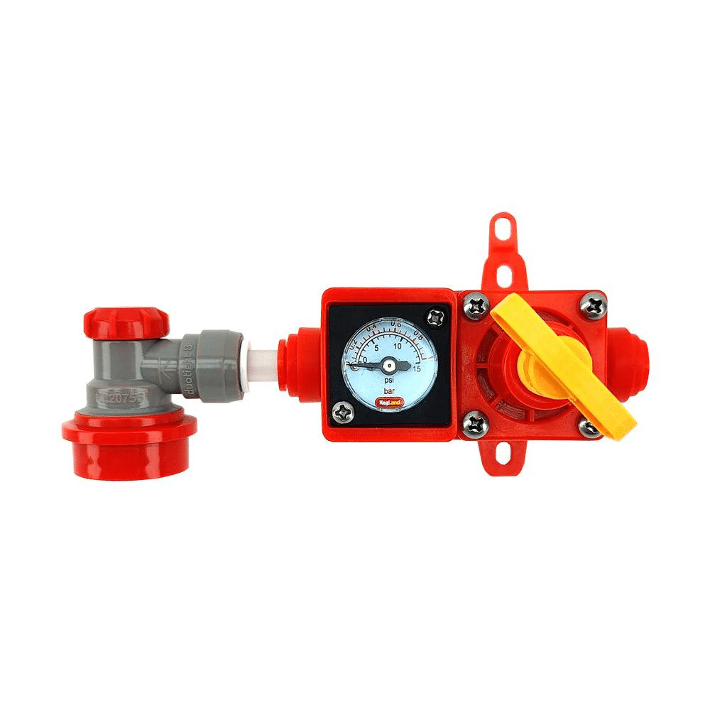 Trykmåler med membranudlufter, 0 – 1 bar (Spunding valve)
