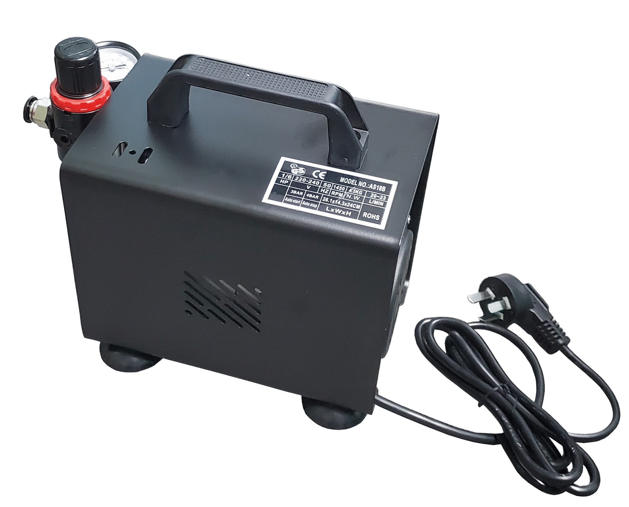 Electric air pump with 3/8″ push-in fitting for EcoreKeg