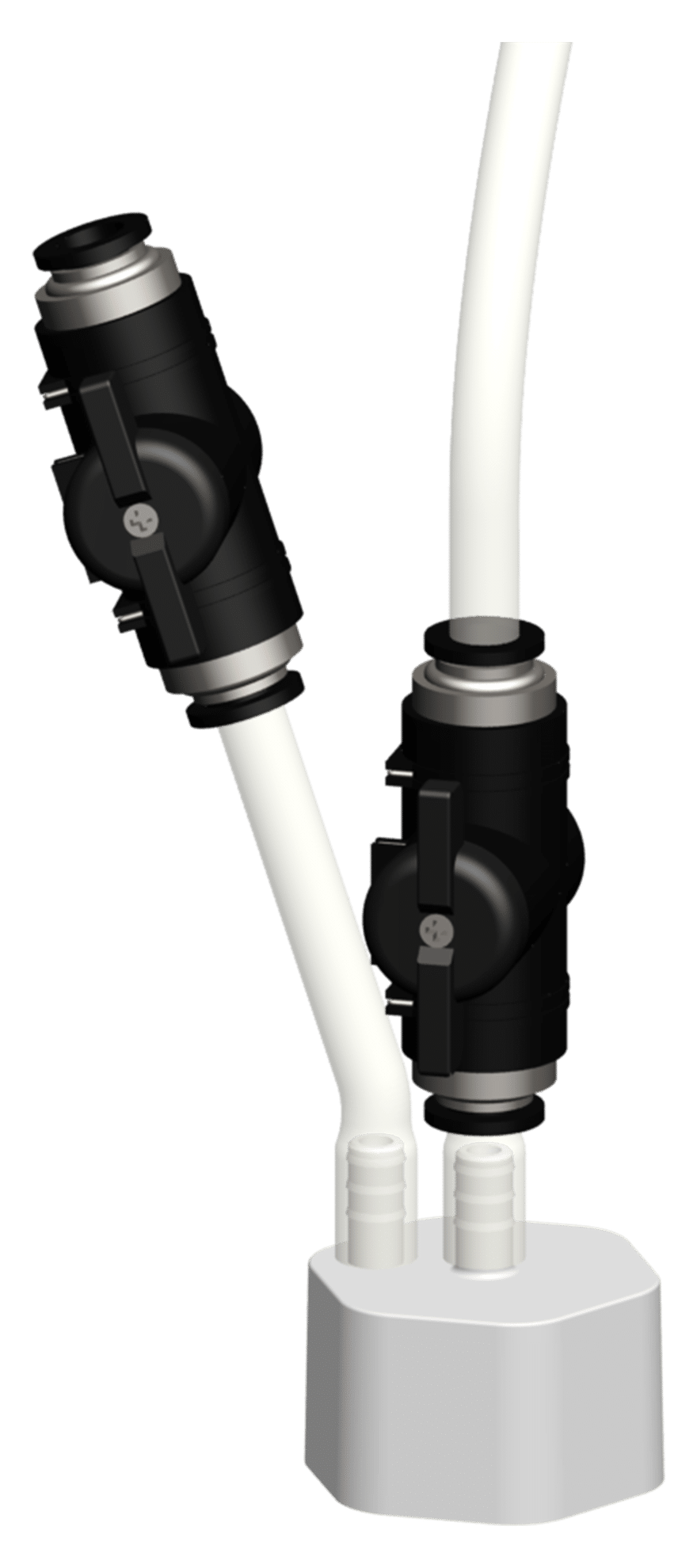 Filling and dispensing head with valves for 5-litre EcoreKeg